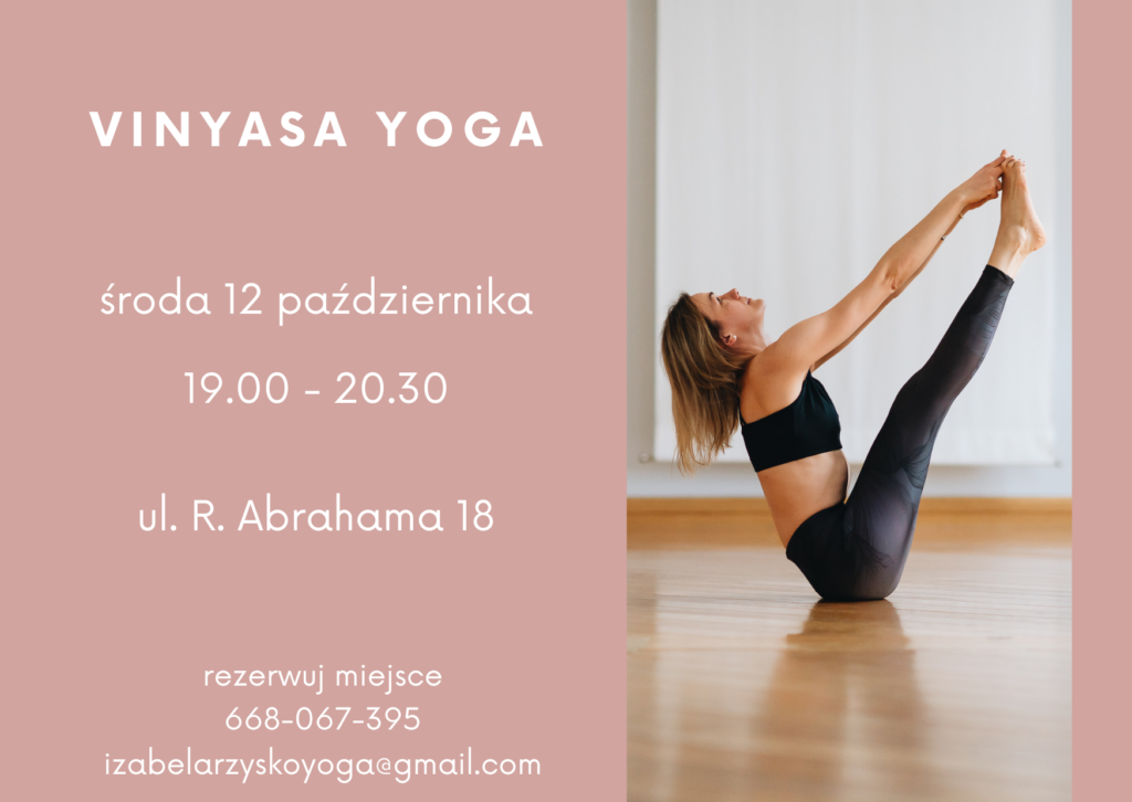 Asthanga Yoga - baner informacyjny ze zdjęciem